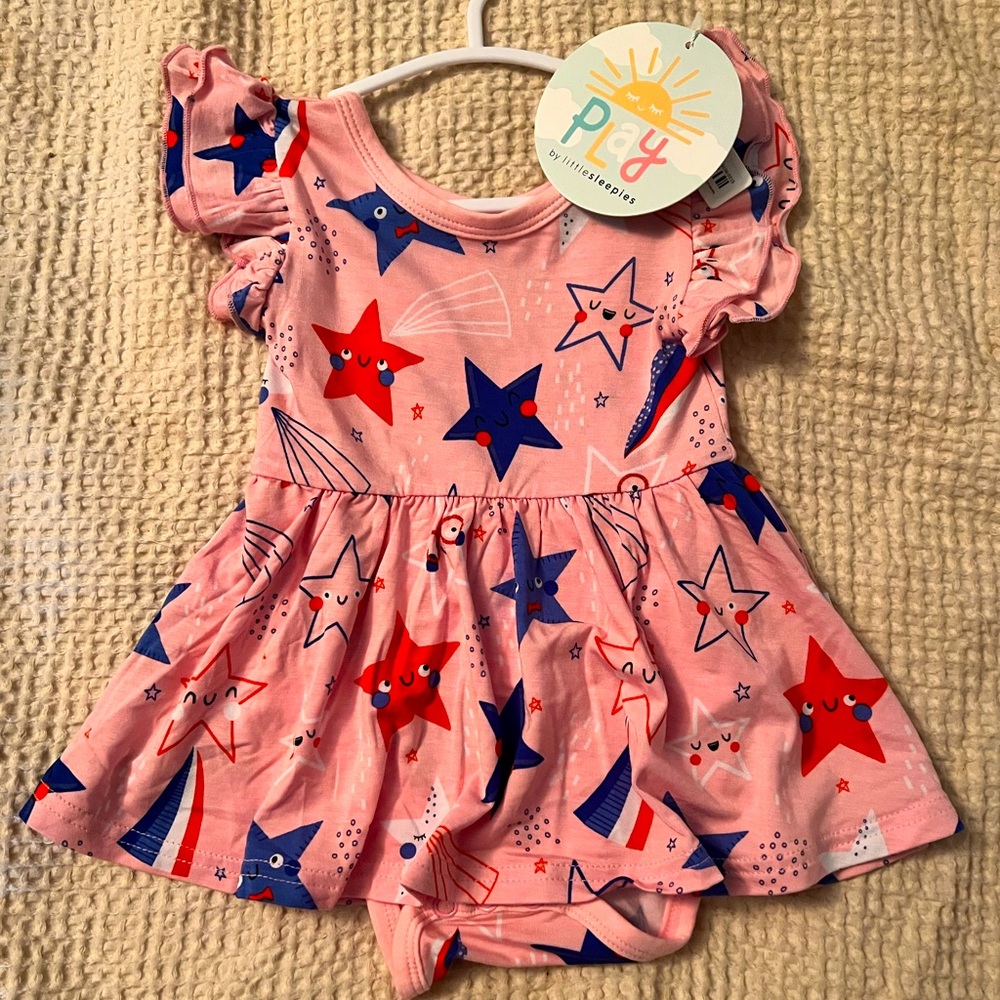 Little Sleepies bodysuit dress. NWT